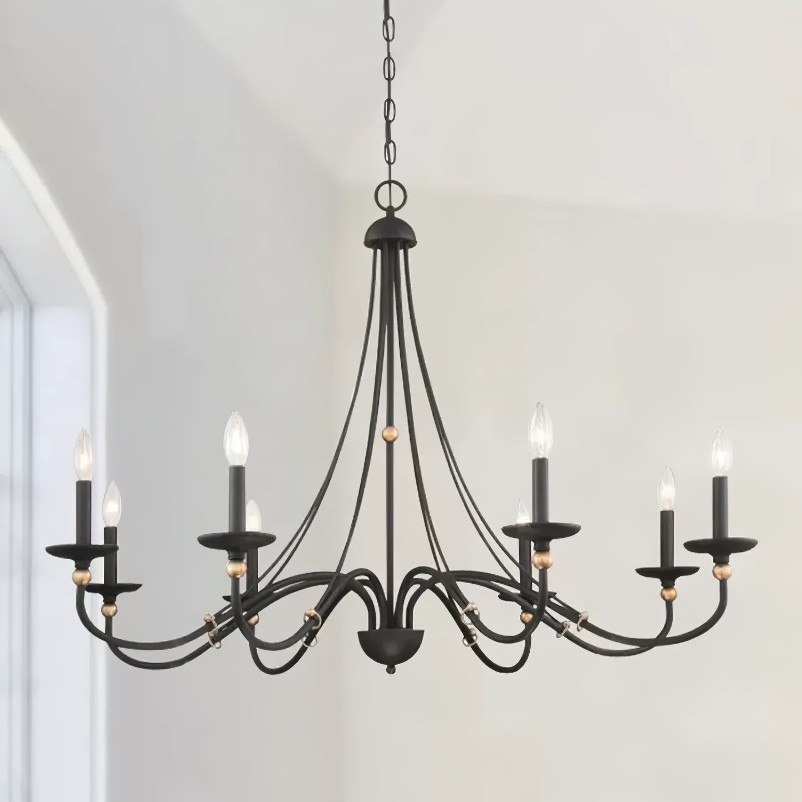 Elegant Eleanor Crystal Chandelier - Modern Ceiling Light Fixture for Dining Room, Living Room & Bedroom | Perfect for Home Decor & Wedding Events
