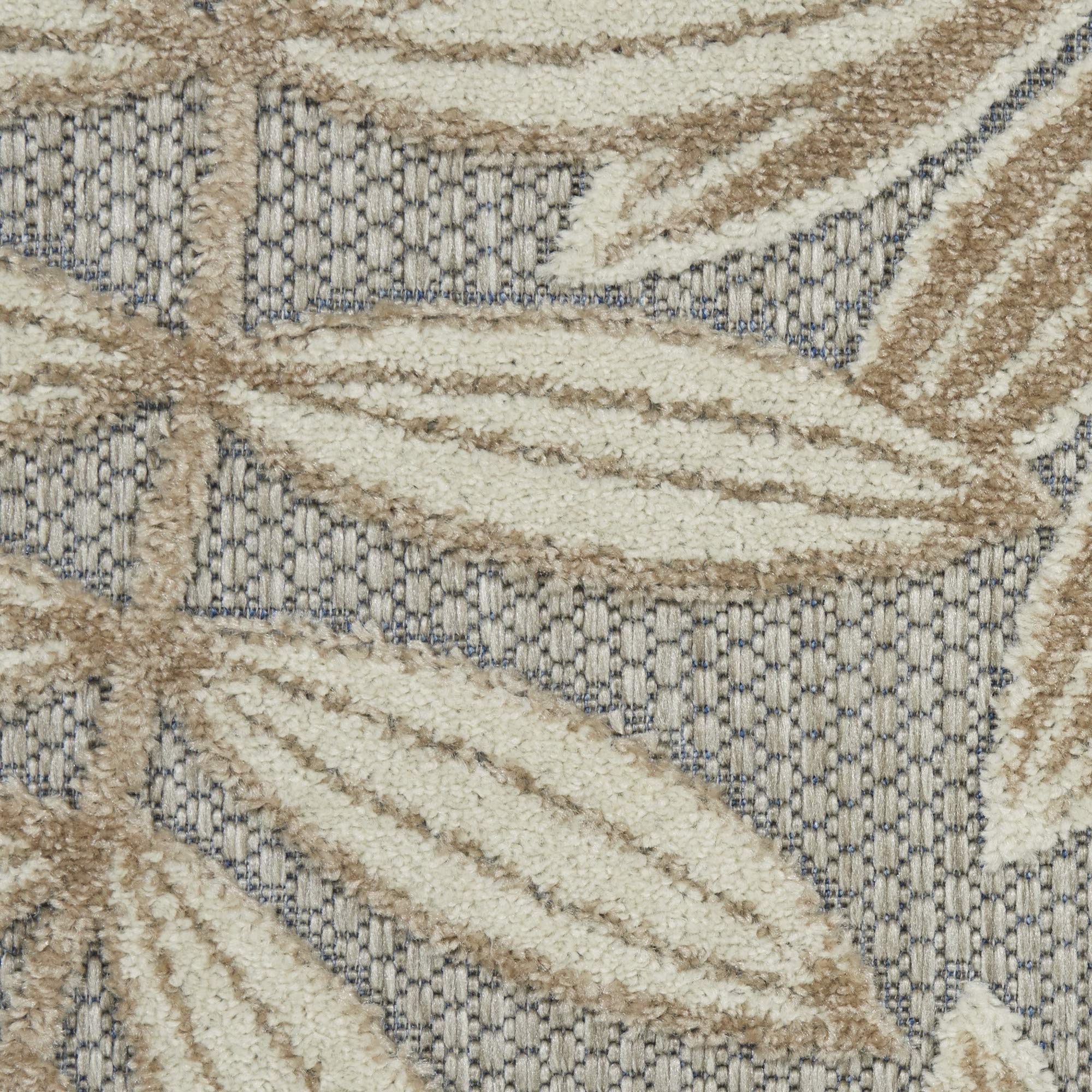 Nourison Aloha 2' x 6' Indoor/Outdoor Area Rug - Natural Fiber, Easy to Clean, Non-Shedding for Living Room, Bedroom, Dining Room, Deck, Patio & Backyard | Perfect for High-Traffic Areas & Outdoor Entertaining