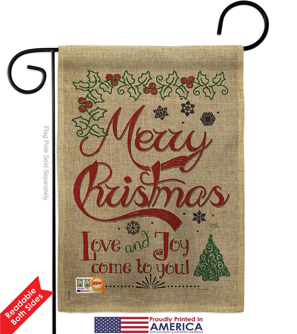 Christmas Garden Flag Set - Santa Reindeer Snow Decor for Yard & Home
