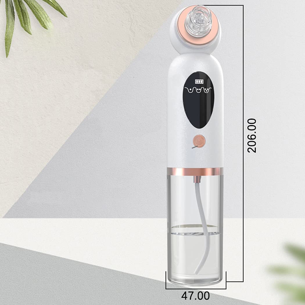 Rechargeable Blackhead Remover Vacuum - Electric Pore Cleaner with 3 Adjustable Suction Levels for Women & Teens | Portable Facial Cleansing Device for Acne & Blackhead Removal at Home