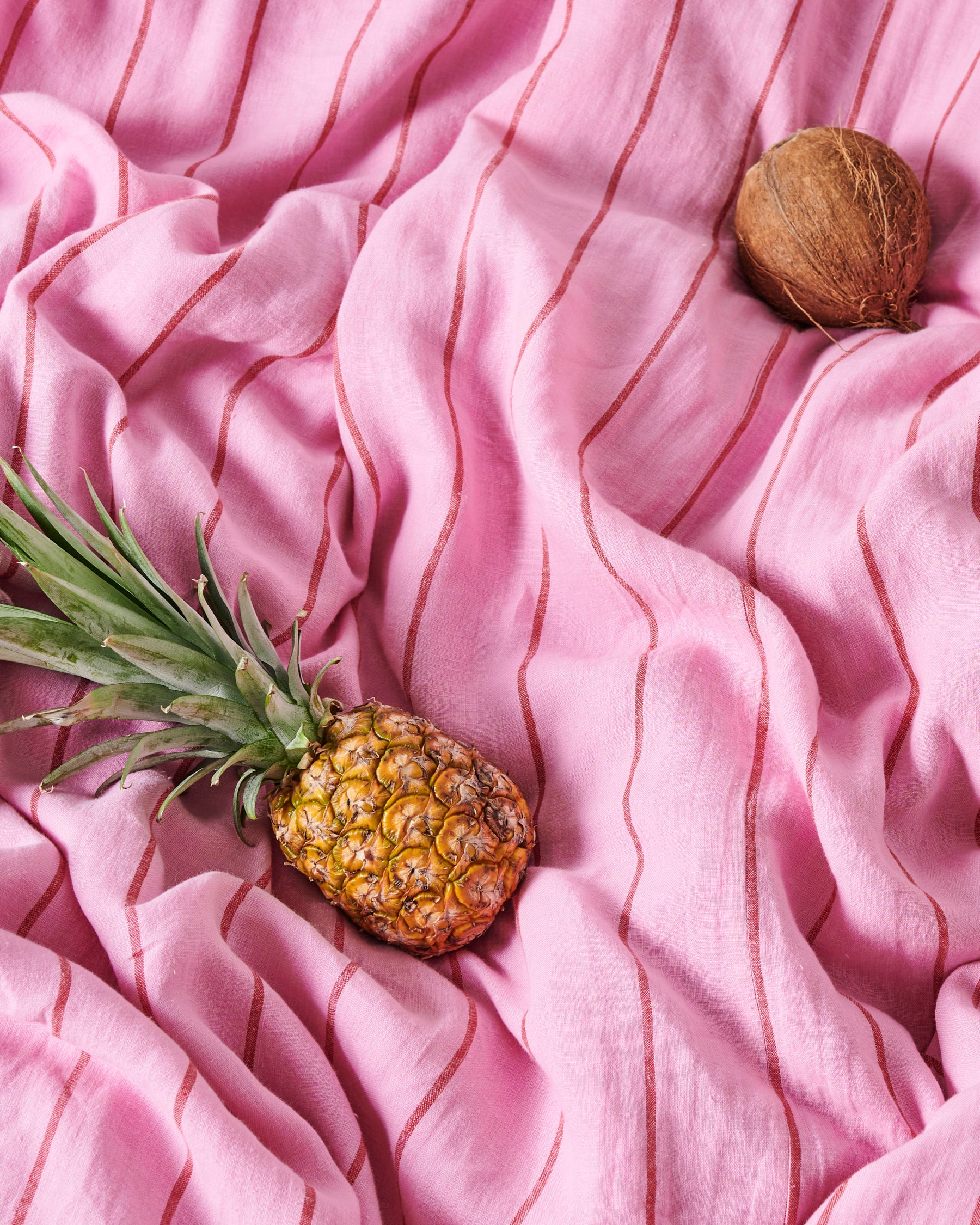 Premium Iced Vovo Stripe Linen Quilt Cover Set - Breathable & Soft Bedding for All Seasons - Perfect for Master Bedroom, Guest Room & Dorm Decor (Queen Size, US Shipping)