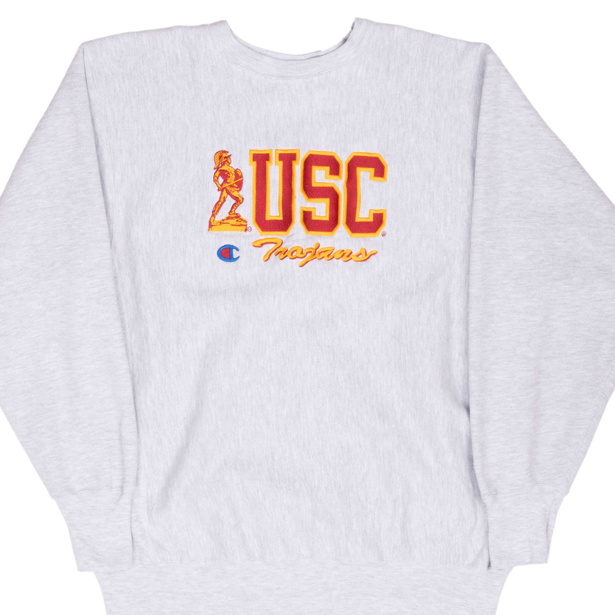 Vintage Champion Reverse Weave USC Trojans Sweatshirt 1990s XL Made in USA - Retro College Hoodie for Game Day & Casual Wear