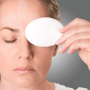 Non-Adherent Eye Pads 5.5 x 7.7cm (2.2 x 3 Inches) - Pack of 50 Sterile Wound Dressings for First Aid, Post-Surgery Care & Eye Protection