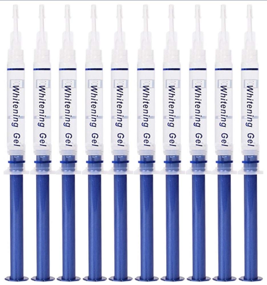 35% Carbamide Peroxide Teeth Whitening Gel Syringe Refill - 10 Pack (60 Treatments) for Sensitive Teeth | Faster Results Than Whitening Strips, Pens & Toothpaste | Perfect for Home Use, Travel & Special Occasions