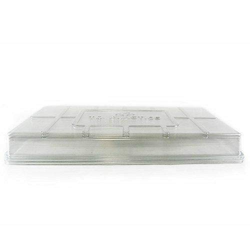 50-Pack Clear Humidity Dome Lids for 10x20 Seed Trays - Plant Germination & Propagation Domes for Indoor Gardening, Hydroponics, and Greenhouse Seed Starting