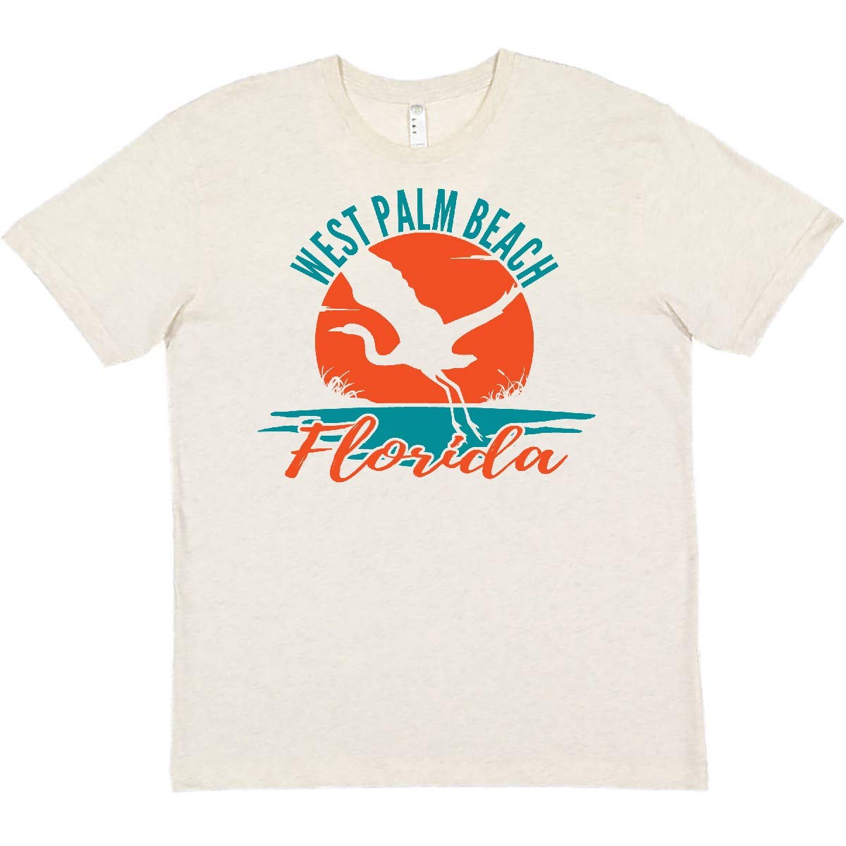 Inktastic West Palm Beach Florida Vacation T-Shirt - Comfortable Graphic Tee for Beach Trips, Travel & Summer Outfits