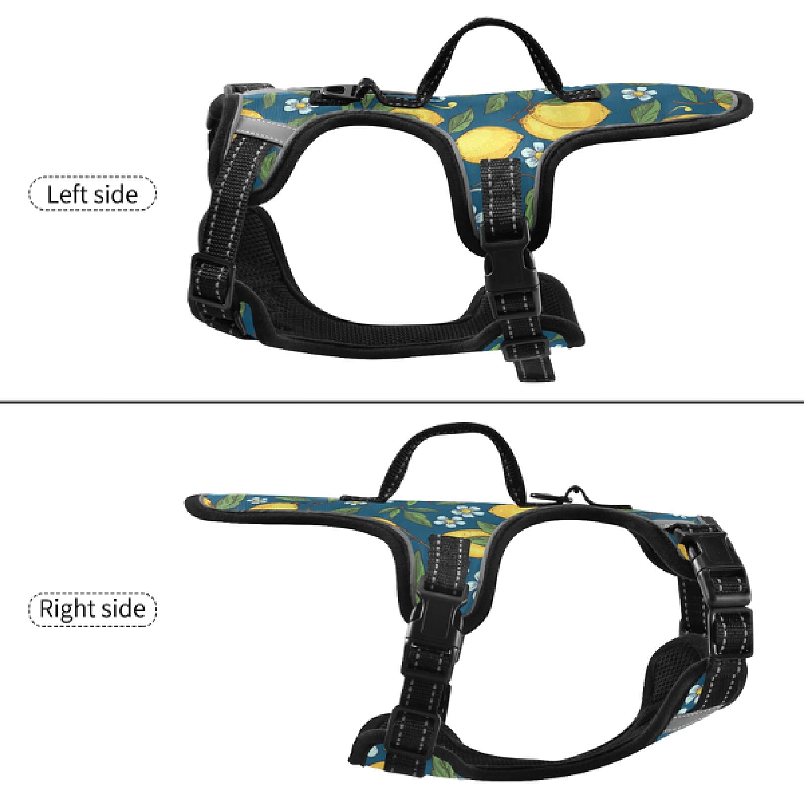 Xigua No-Pull Reflective Dog Harness with Handle - Breathable Pet Vest for Small & Medium Dogs - Perfect for Walking, Running & Outdoor Adventures