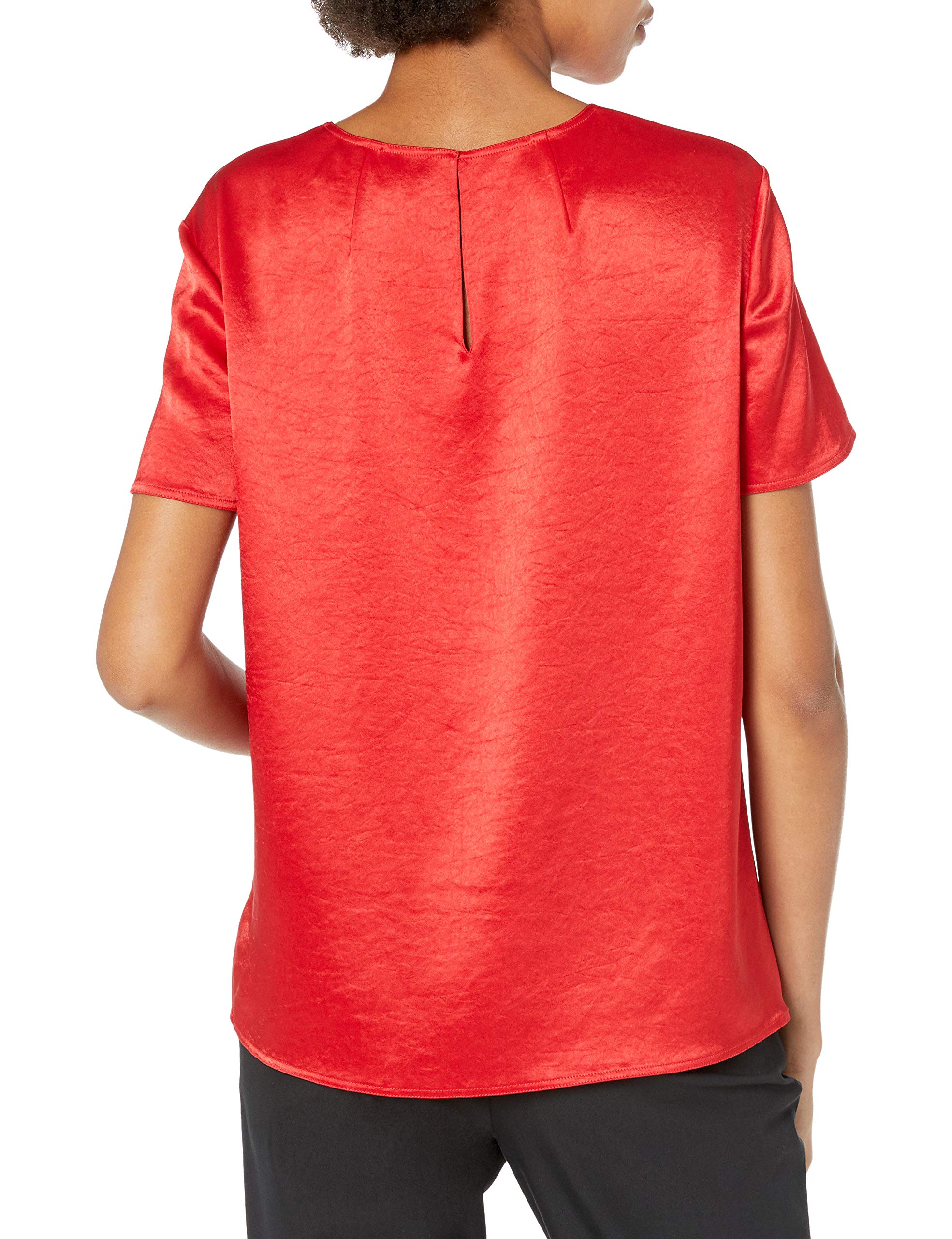 Theory Women's Woven Tee - Soft Casual Short Sleeve T-Shirt for Everyday Wear | Perfect for Office, Weekend Outings & Layering
