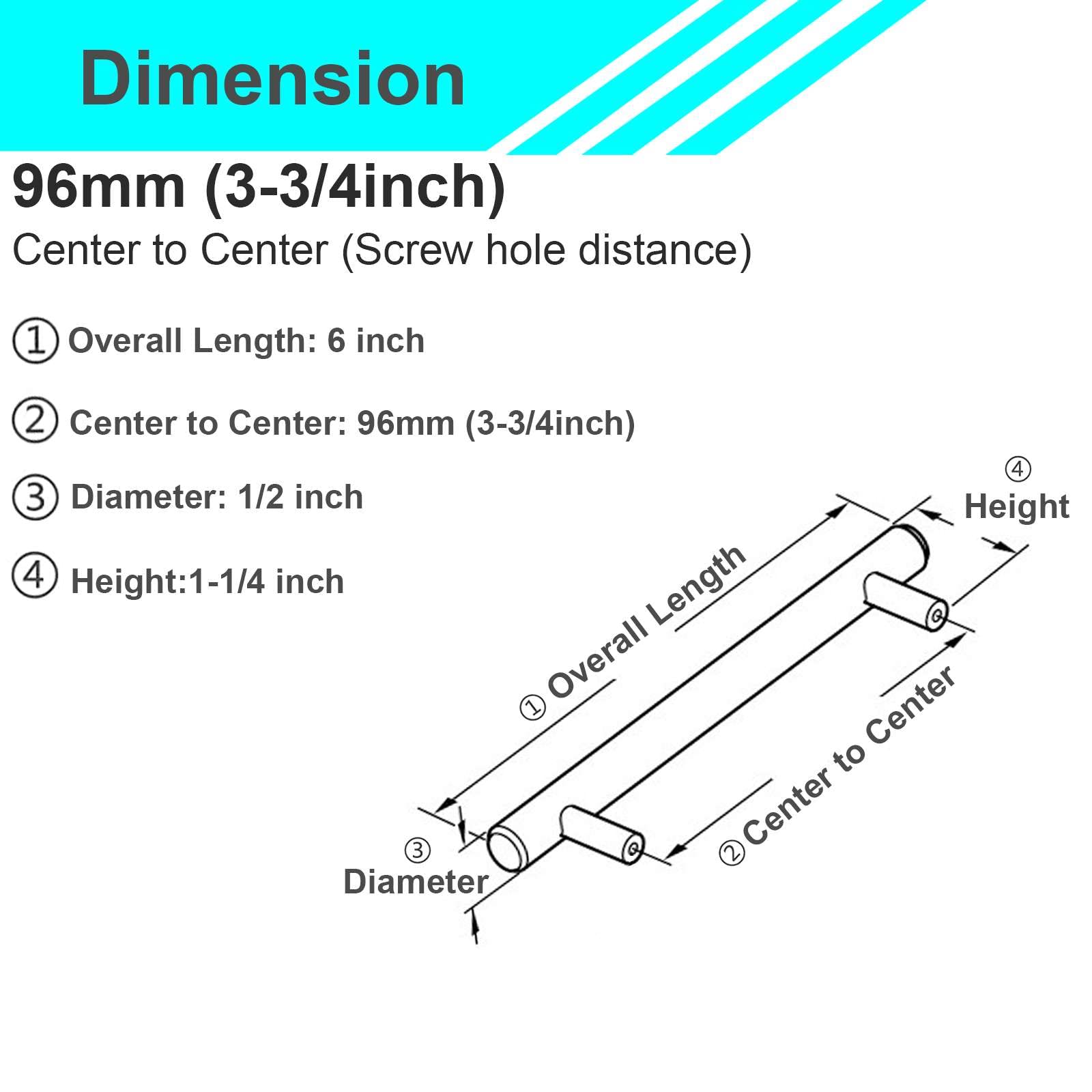 Stainless Steel Euro Cabinet Handles - 6