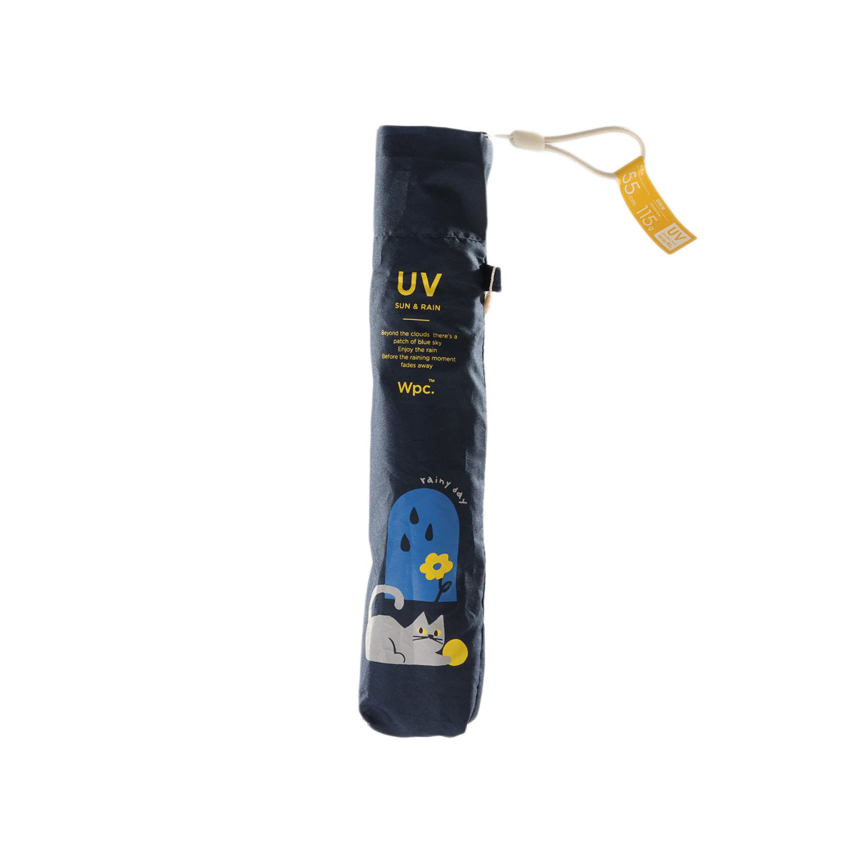 W.P.C. Al Sunny Rainy 115G Mini Navy Compact Umbrella (120g) - Perfect for Travel, Commuting & Outdoor Activities
