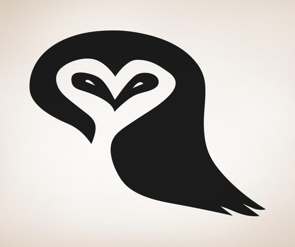 Vinyl Wall Decal Sticker - Heart Owl Design #OS_AA1301 - Perfect for Nursery, Kids Room & Home Decor