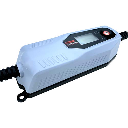 Banshee 12V 1.5A Smart Lithium LiFePO4 Battery Charger - Automatic Trickle Charger & Maintainer for Car, Motorcycle, RV, Boat - Perfect for Winter Storage & Long-Term Battery Care