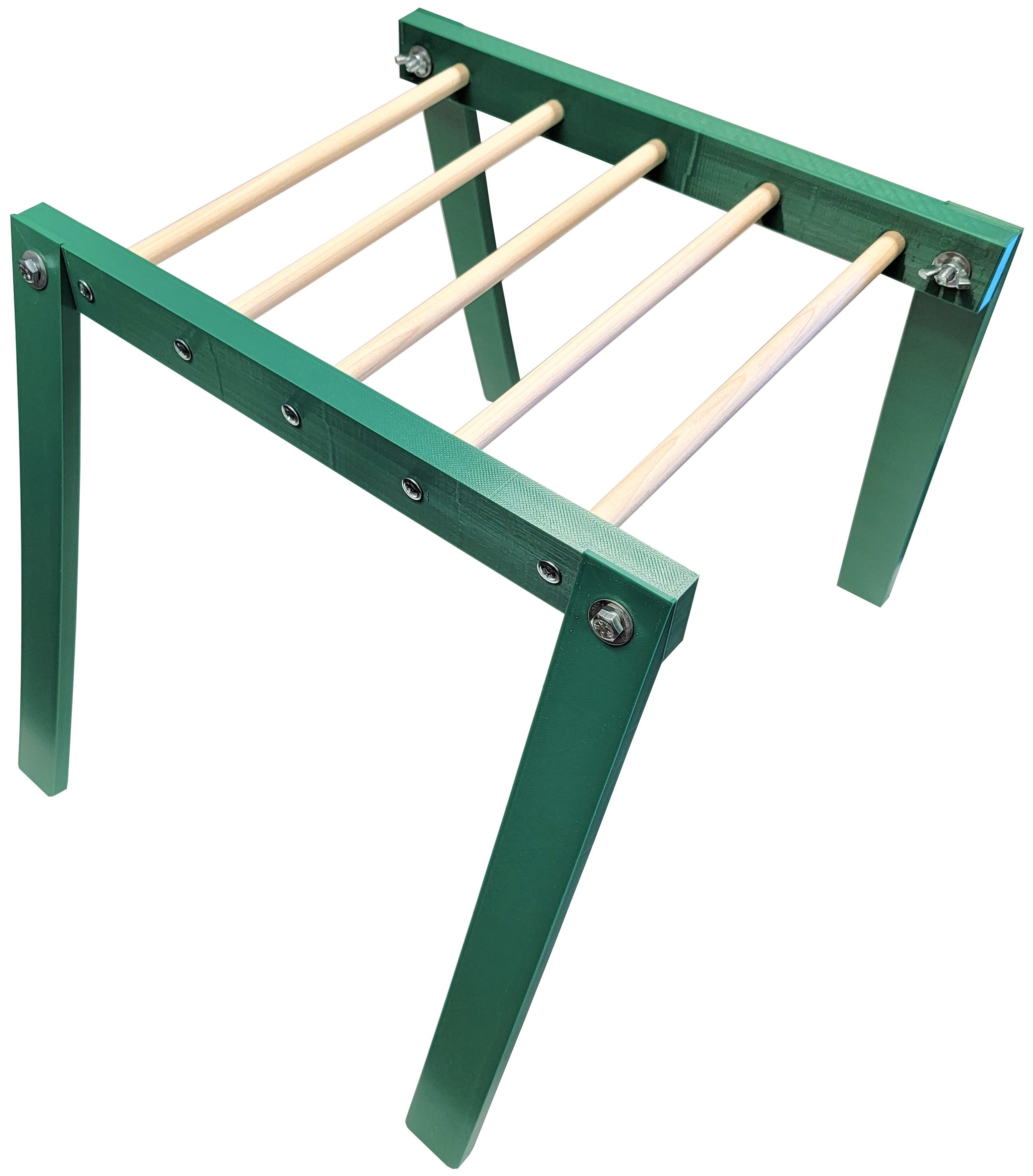 20.5 Inch Long Green Chicken Monkey Bars - Durable Poultry Perch for Coops & Cages - Perfect for Chickens, Ducks & Small Birds to Roost & Play - Ideal for Backyard Farms & Pet Enclosures