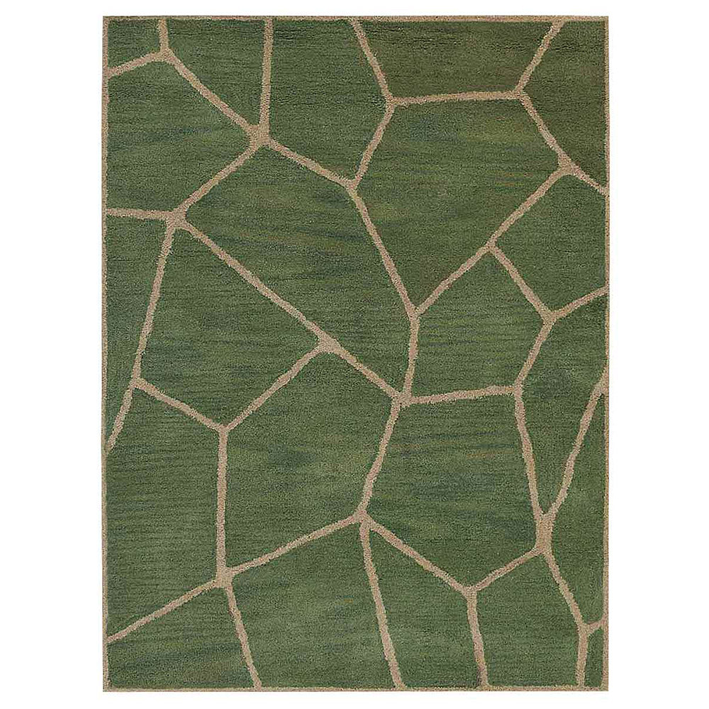 Sanaa Hand Tufted Wool Area Rug - Soft & Durable Non-Slip Living Room Carpet for Home Decor, Bedroom, Office (5'x8', Beige) | Perfect for Cozy Spaces & High-Traffic Areas