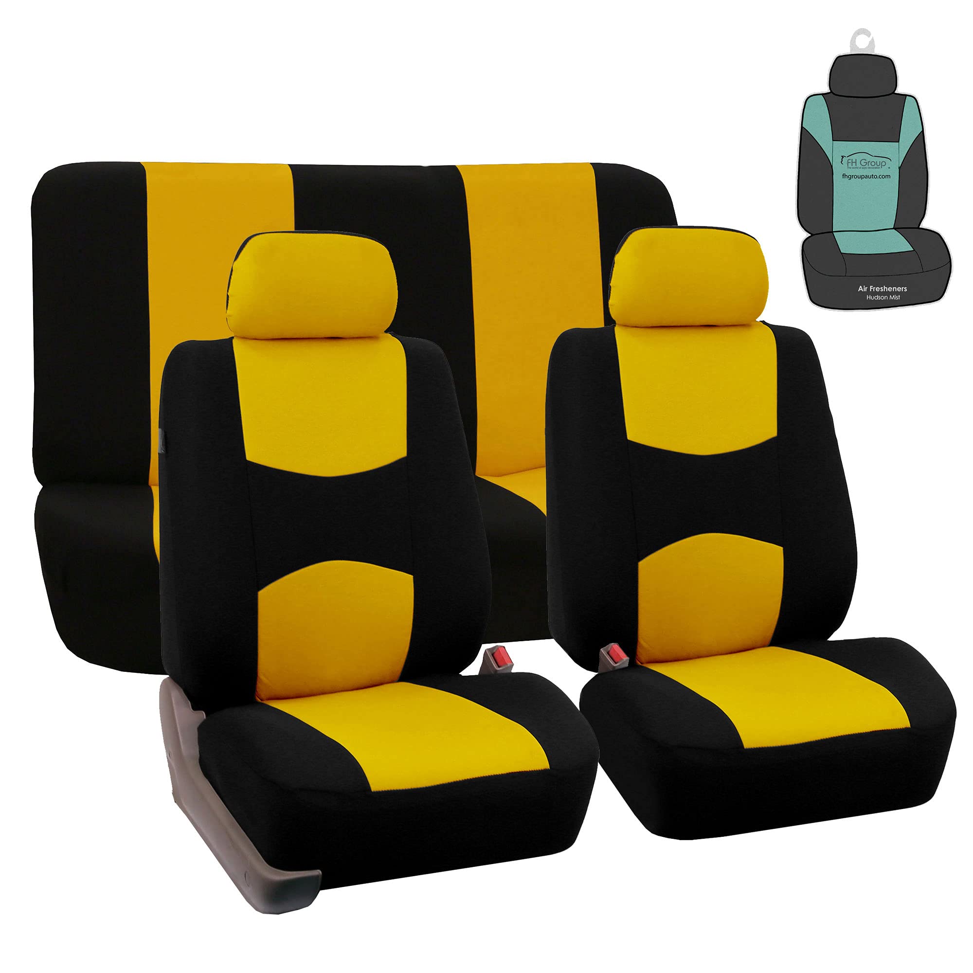 FH Group Universal Car Seat Covers - Full Set for Vans, Trucks & SUVs | Durable Interior Protection