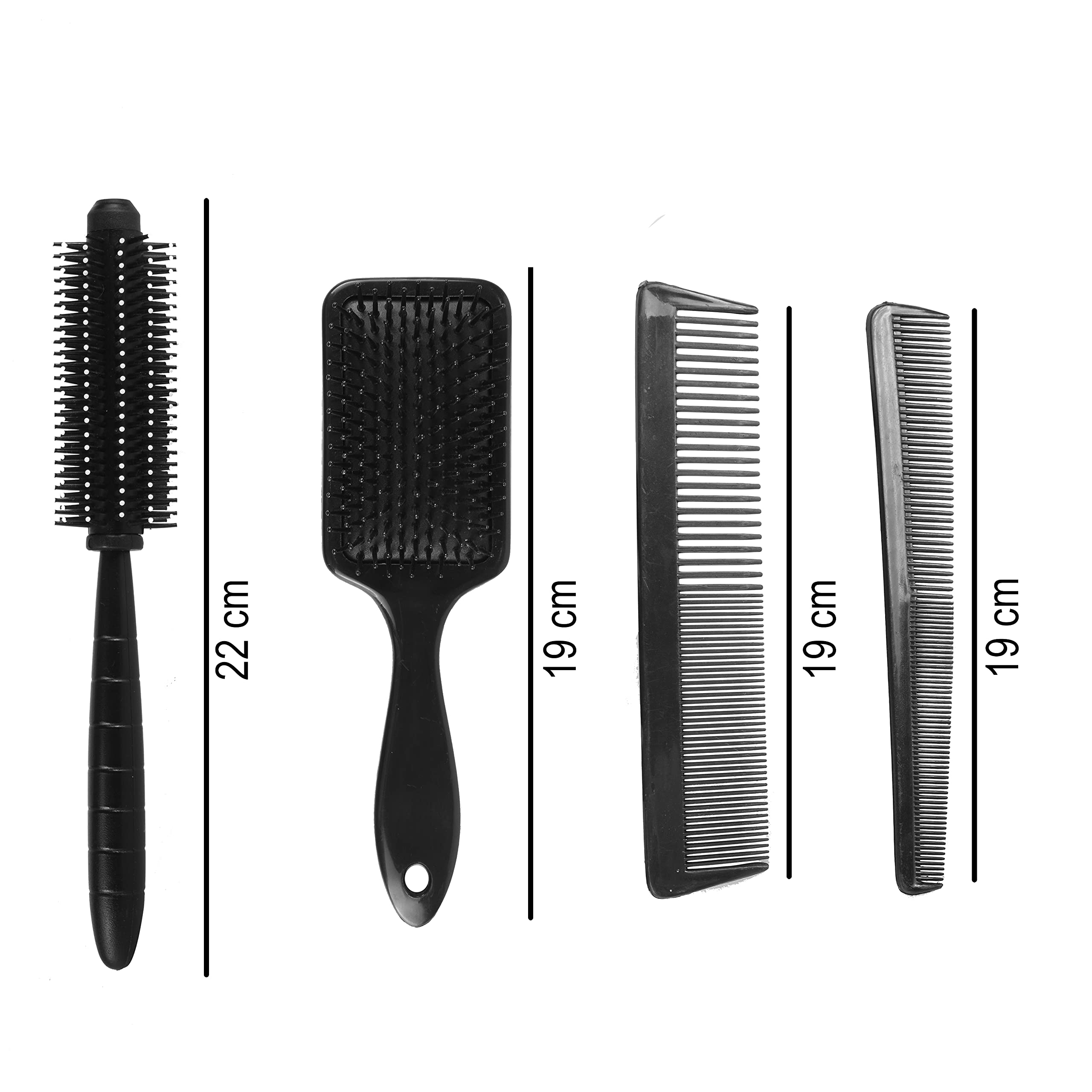 Professional Salon Hair Combs Set - 3pcs Anti Static Fine Tooth Cutting Comb, Pin Tail Comb & Styling Brushes for Hairdressing | Perfect for Salon Stylists, Home Haircuts & DIY Hairstyling