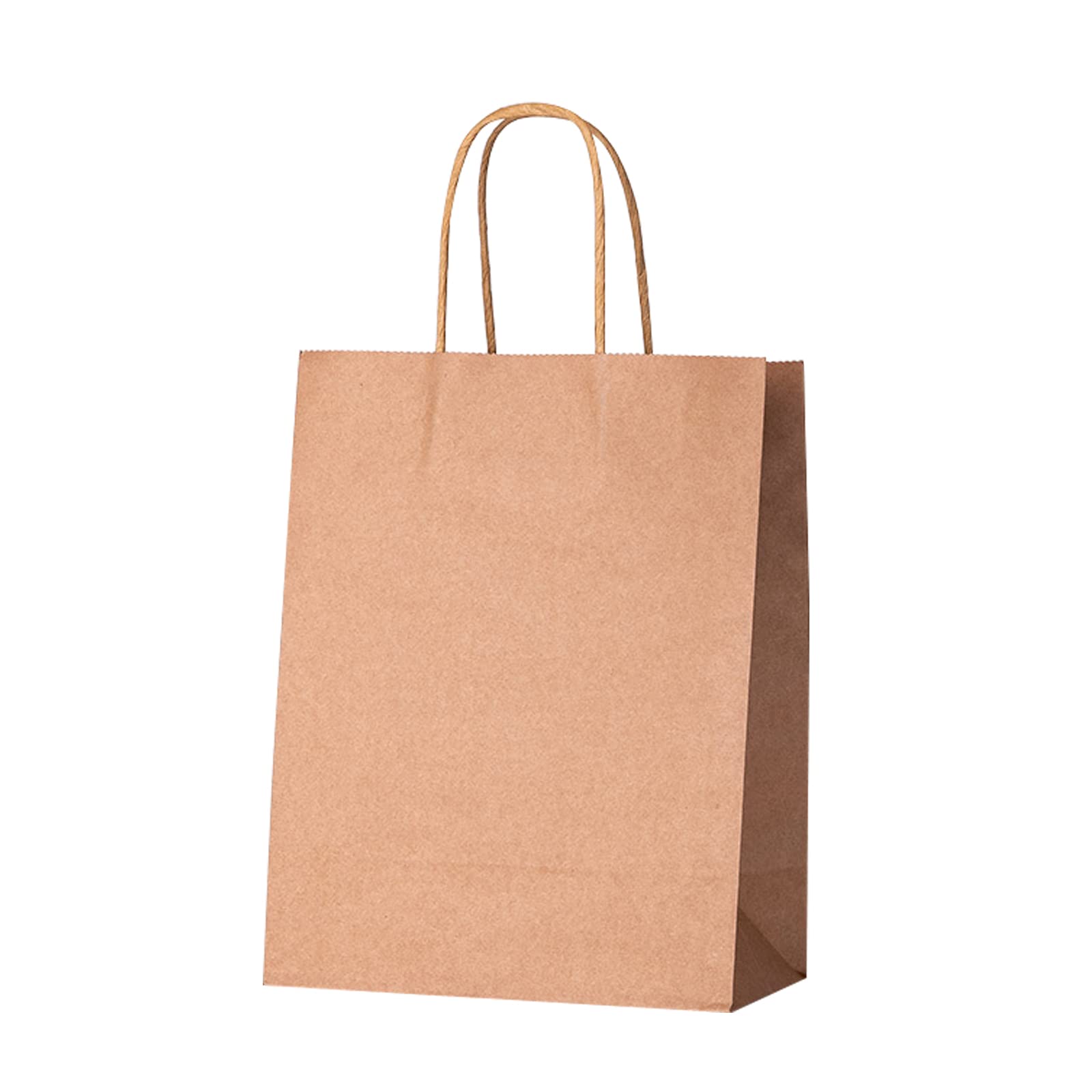 100 Pcs Kraft Shopping Bags with Handles - 11x10x5x12in Eco-Friendly Brown Paper Gift Bags for Christmas, Birthday, Thanksgiving, Halloween, Easter, Mother's Day & Kids Parties - Bulk Holiday Gift Bags for Retail Stores, Boutiques & Event Favors