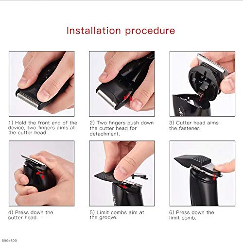 Professional Rechargeable Electric Shaver & Hair Trimmer for Men - Nose Hair Clipper & Beard Grooming Kit - Perfect for Home, Travel, and Personal Grooming