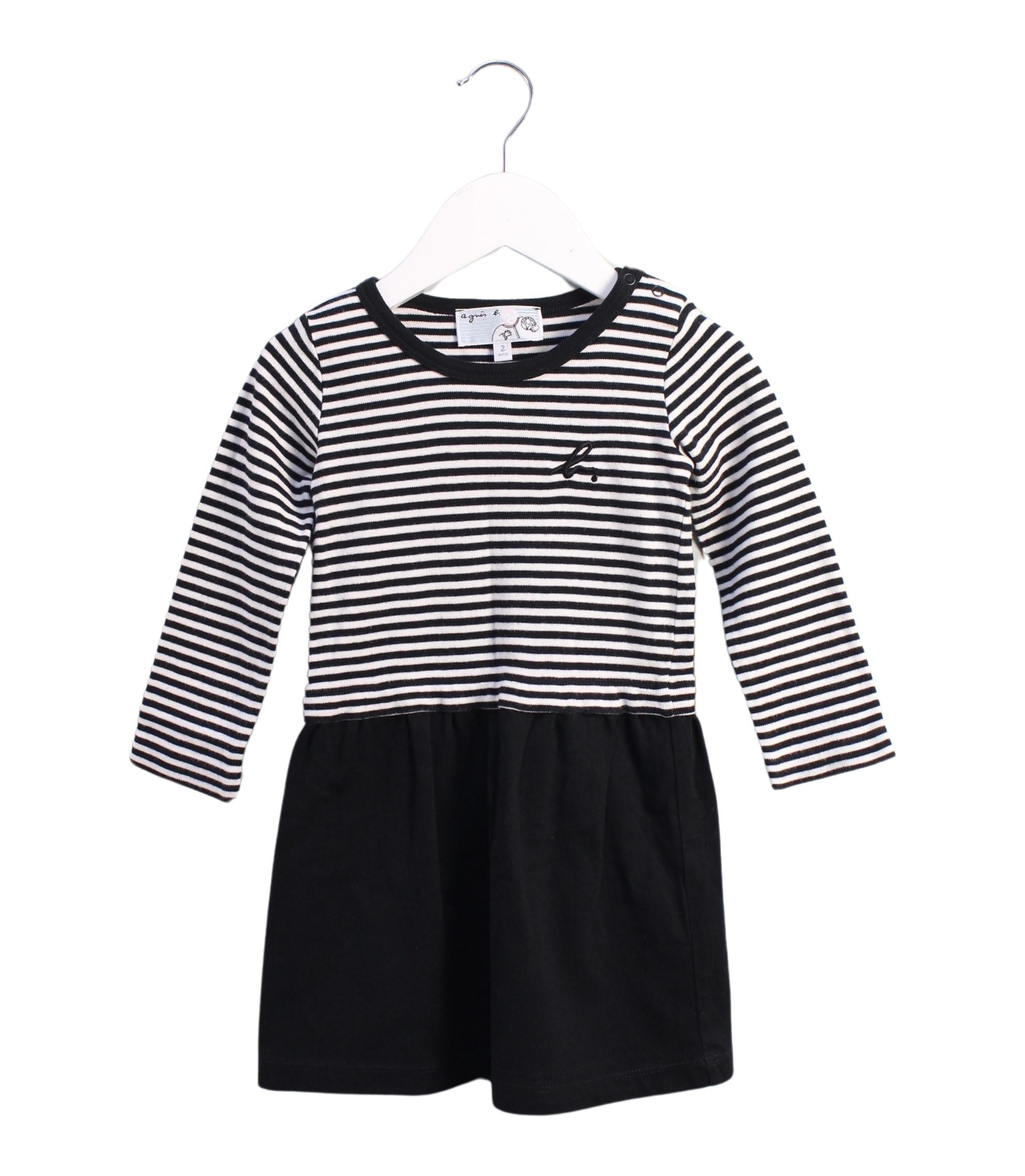 Agnes b. Long Sleeve Cotton Dress for Girls 2T - Elegant & Comfortable Toddler Dress for Parties, School & Everyday Wear