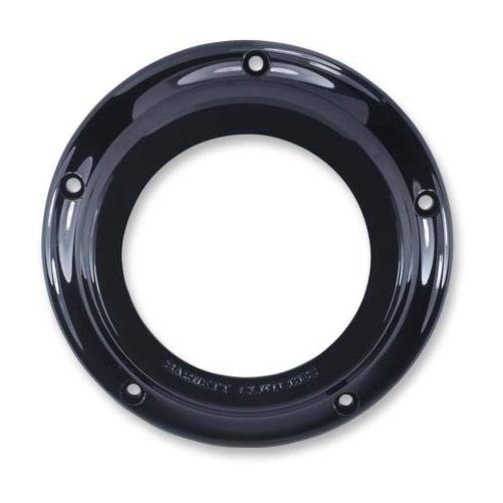 Barnett Performance Products Scorpion Series Derby Cover - Clear/Black - High-Quality Motorcycle Engine Protection for Harley-Davidson & Cruiser Bikes - Perfect for Custom Builds, Bike Shows & Everyday Riding