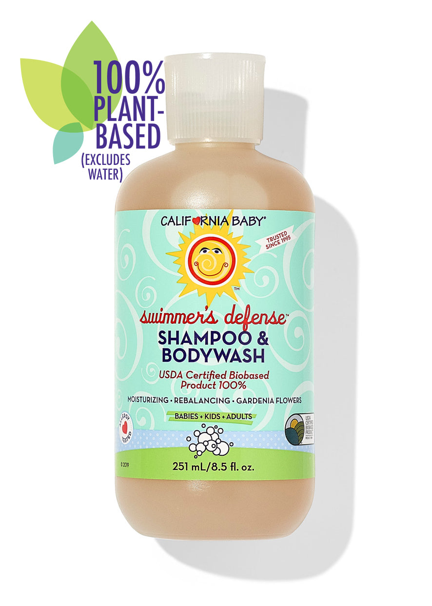 Swimmer's Defense™ Chlorine Removal Shampoo & Body Wash for Swimmers - Post-Swim Hair & Skin Care, Eliminates Pool Chemicals & Odors - Ideal for Competitive Swimmers, Athletes & Frequent Pool Users