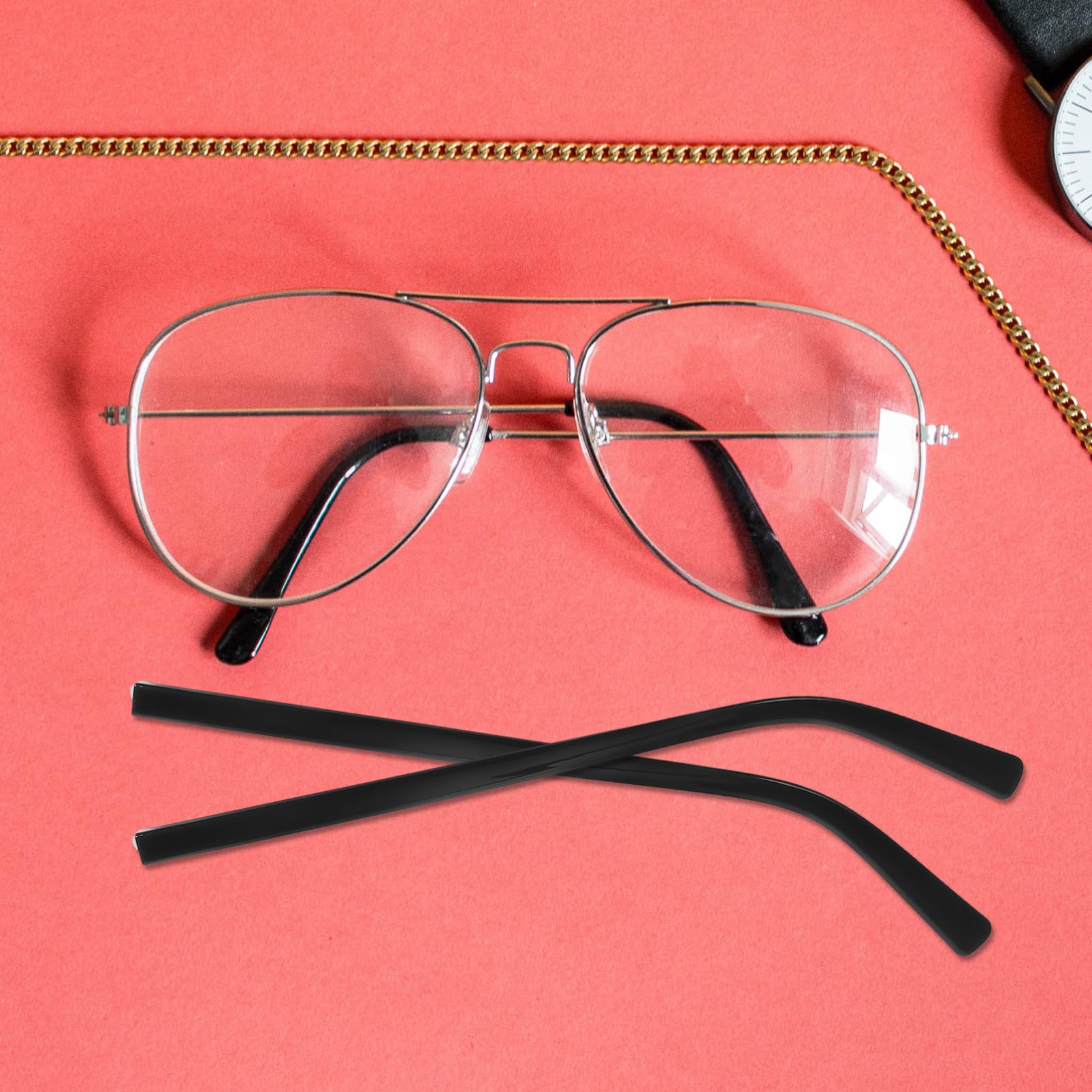 Minkissy 1 Pair Replacement Eyeglass Temples - Universal Metal Glasses Arms for Eyeglass Frames - Perfect for Reading, Driving & Everyday Use