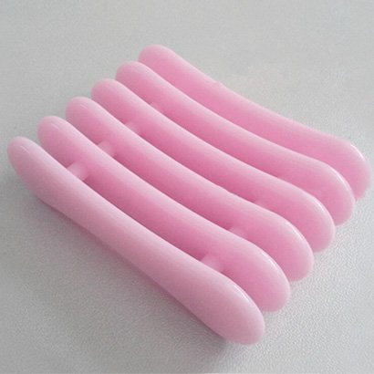 5 Grid Nail Art Brush Pen Holder Stand - Rose Pink Tray for 5 Makeup Brushes | Professional Nail Art Organizer for Salon & Home Use | Multiple Color Options