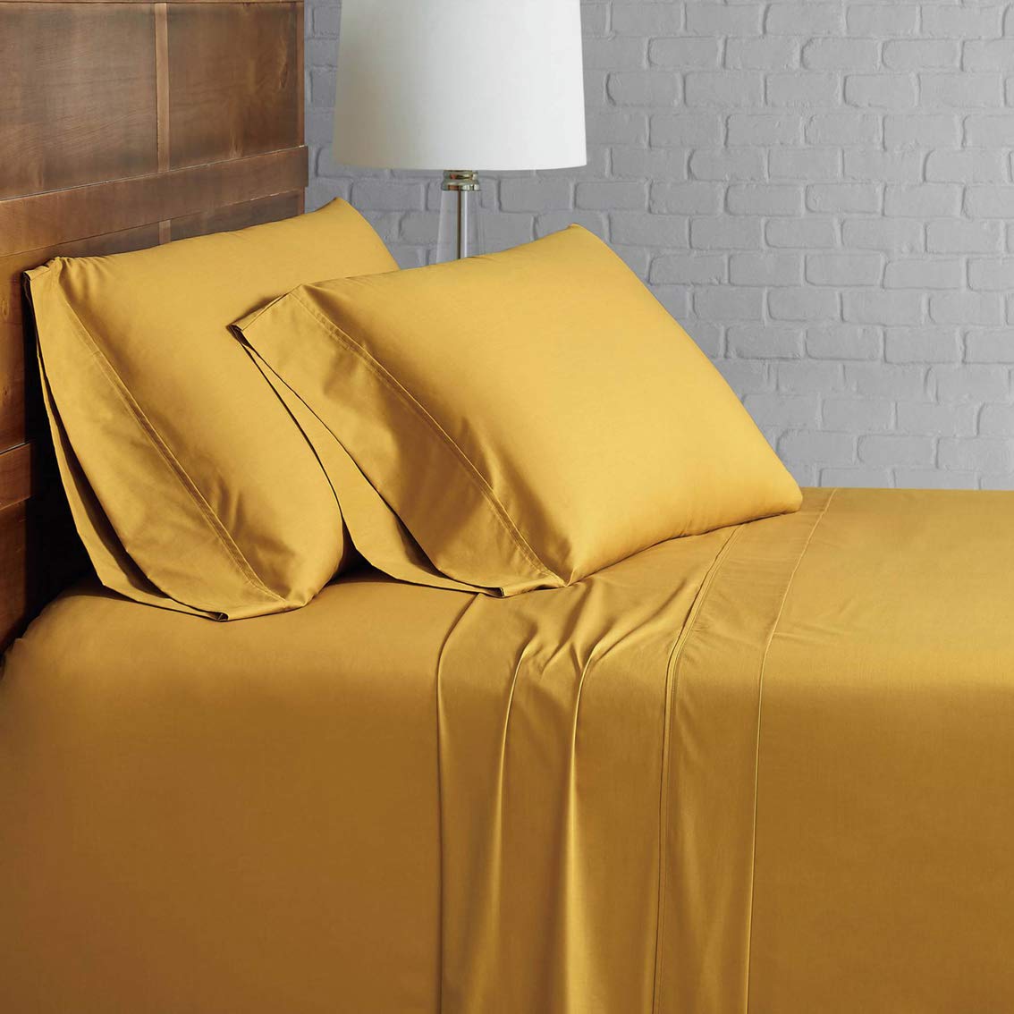 Luxury 850-Thread-Count 100% Egyptian Cotton Bed Sheet Set - 4-Piece Full XXL Deep Pocket Sheets for Mattress Up to 18