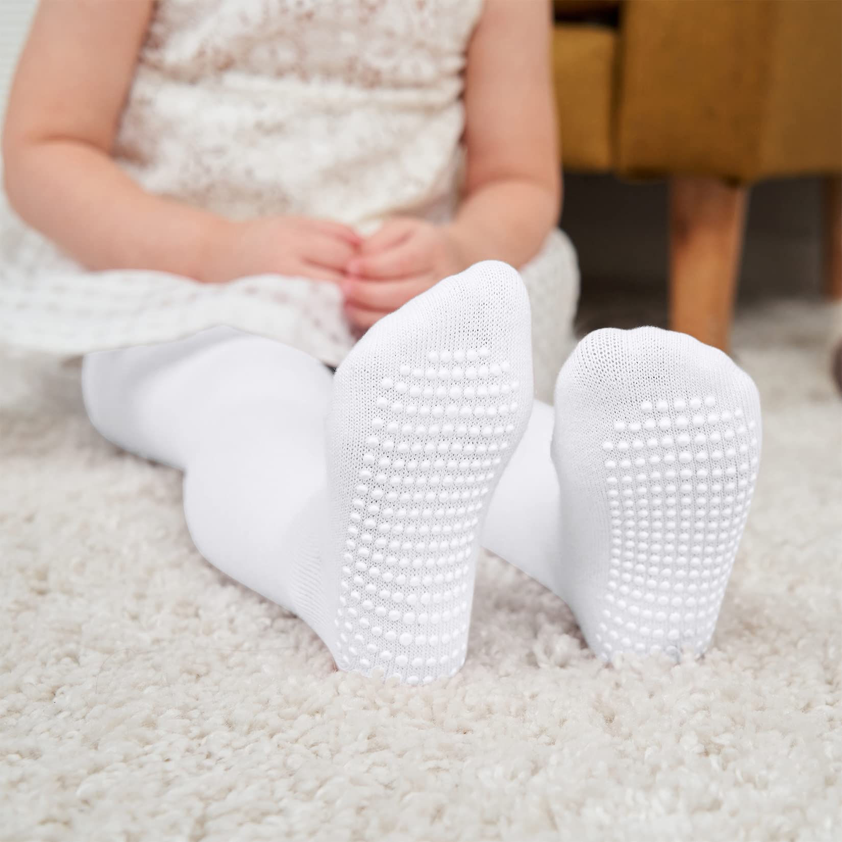 Century Star Non-Slip Baby Tights for Toddler Girls - Soft Infant Leggings & Stockings for Newborns | Perfect for Playtime, Daycare & Family Outings