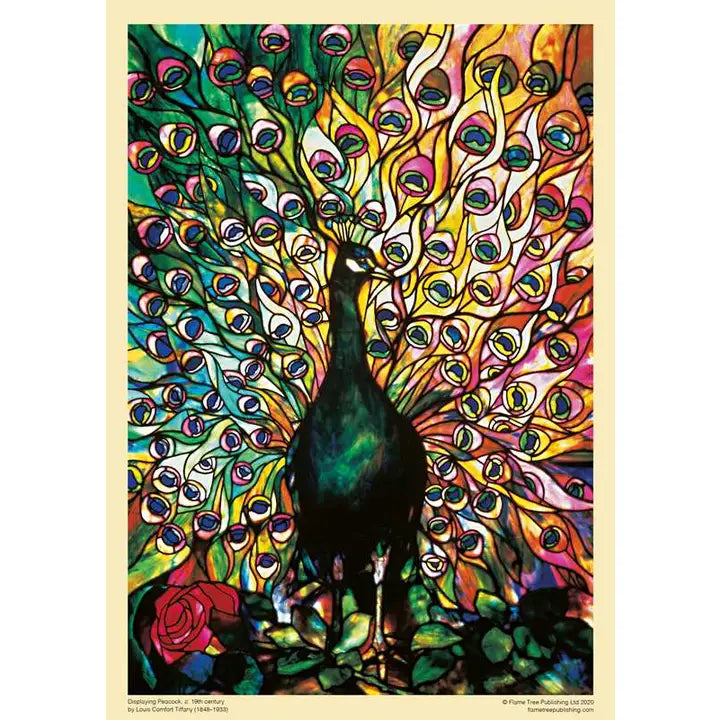 1,000 Piece Peacock Jigsaw Puzzle for Adults - Colorful Bird Landscape Puzzle Game for Family Night & Stress Relief