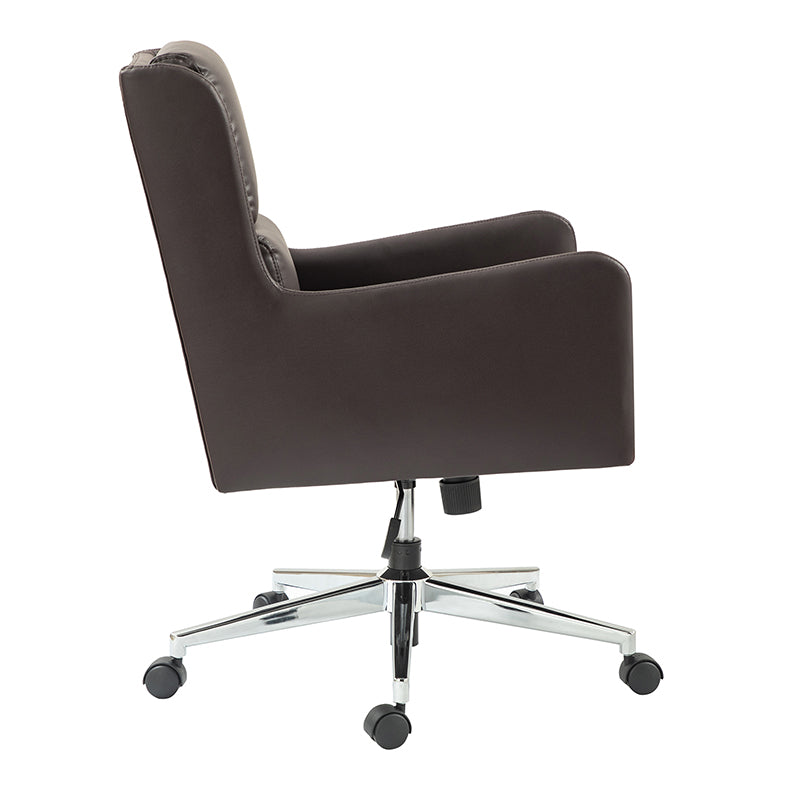 Eamonn Ergonomic Adjustable Swivel Office Chair with Metal Base - Perfect for Home Office, Gaming & Workspace Comfort