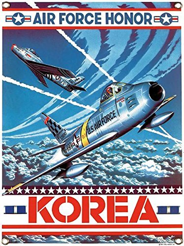 US Air Force Honor Korea Aviation Sign - Vintage Military Wall Decor for Home, Office & Man Cave | Patriotic Gift for Veterans & Collectors