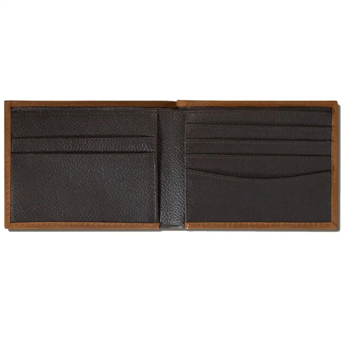 Ariat American Flag Shield Men's Bifold Wallet - Genuine Leather RFID Blocking Wallet for Men - Perfect for Everyday Carry, Travel & Gifts