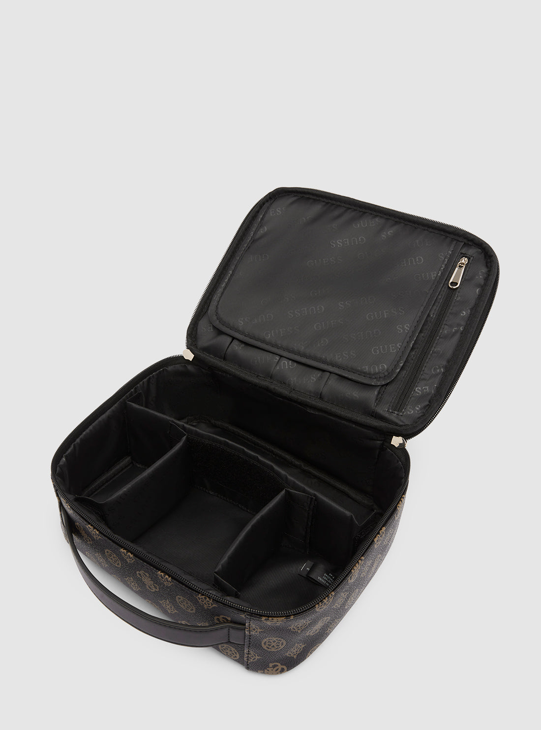 Wilder Cosmetics Organizer Case - Brown Leather Makeup Bag for Travel & Daily Use | Perfect for Cosmetics, Brushes & Skincare Essentials