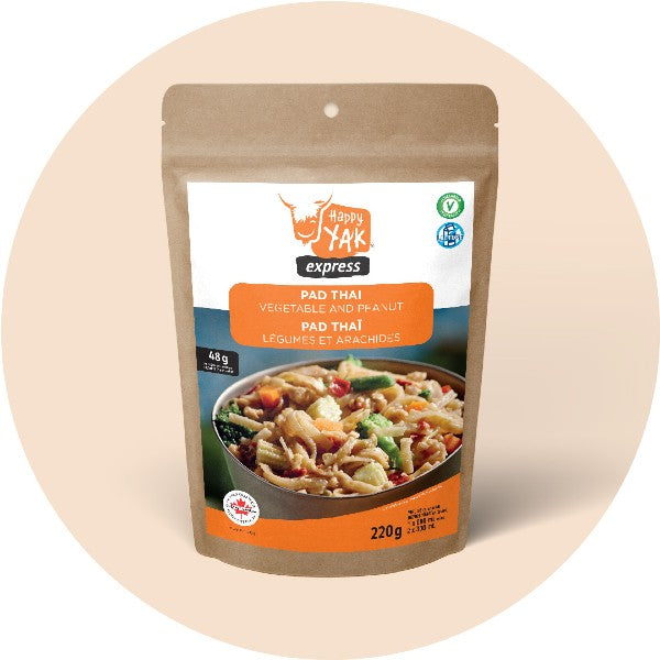 Happy Yak Vegetable & Peanut Pad Thai Noodle Kit - Authentic Thai Stir Fry Meal - Gluten Free & Vegan Friendly - Quick & Easy Dinner Solution for Busy Weeknights or Asian Food Lovers