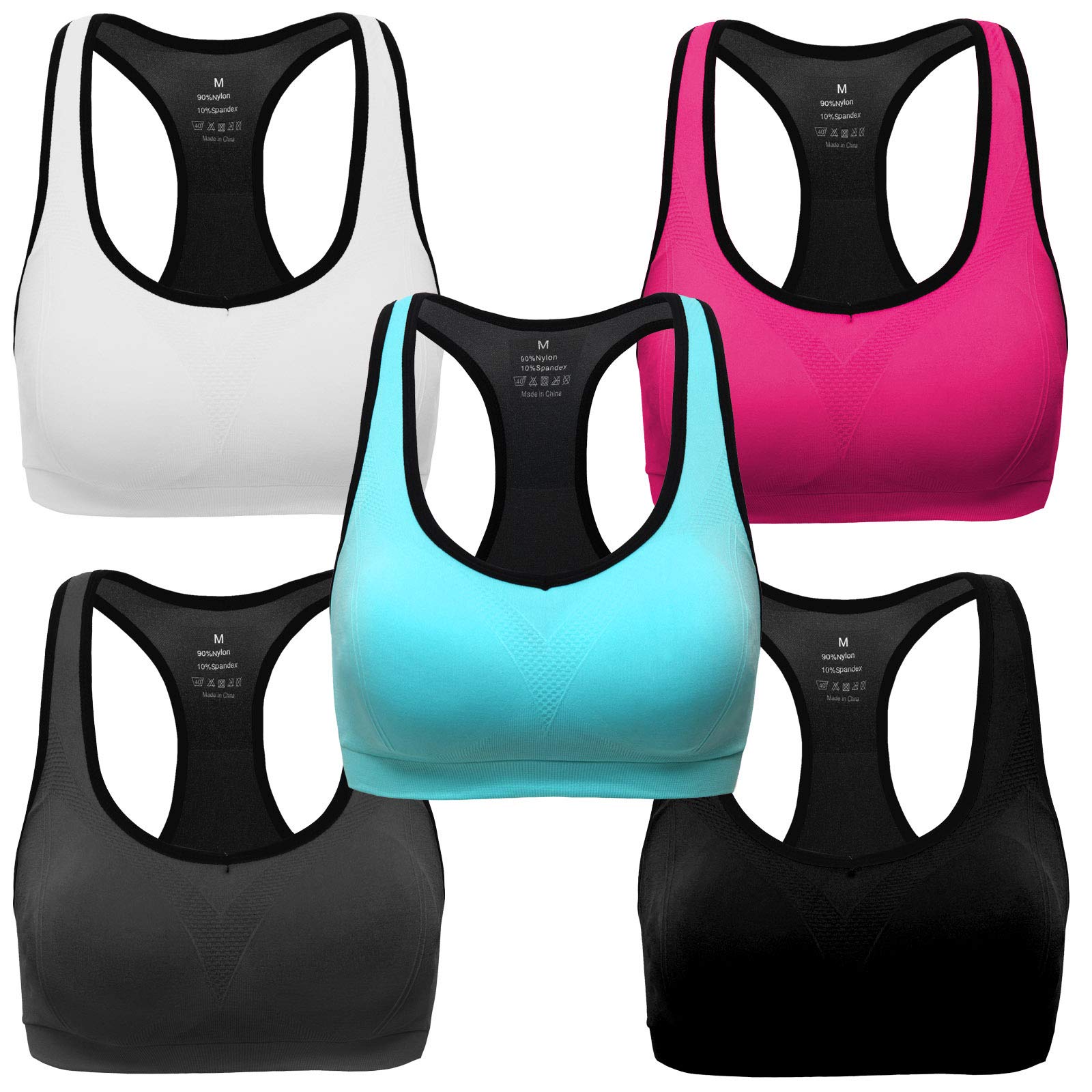 MIRITY Women's High Impact Racerback Sports Bra - Supportive Workout Gym Activewear for Running, Yoga & Fitness Training | Perfect for High-Intensity Workouts, CrossFit & Cardio Exercises | Ideal for Gym, Home Workouts & Outdoor Activities