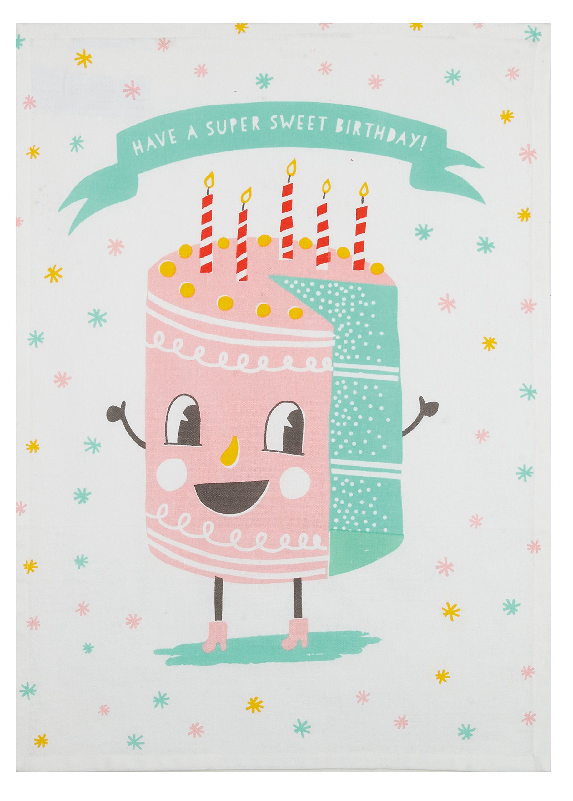 Sweet Birthday 100% Cotton Kitchen Towel Set of 2 - 18