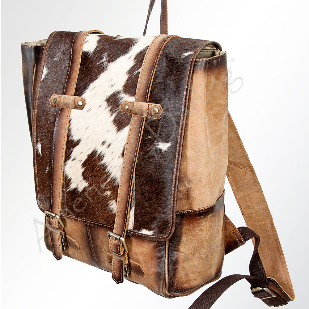 ADBGI132B Genuine Leather Women's Western Handbag Purse - American Darling Hair-On Cowhide Crossbody Bag for Country Rodeo & Everyday Fashion