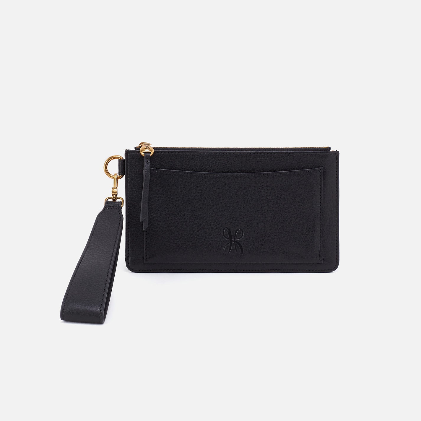 Hart Pebbled Leather Wristlet - Stylish Black Crossbody Wallet for Women | Perfect for Everyday Use, Shopping & Travel