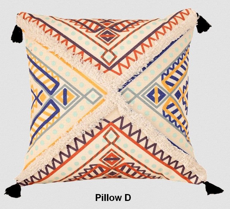 Modern Geometric Pillow Covers - 18x18 Inch Square Decorative Throw Pillows for Couch & Sofa - Boho Chic Living Room Accent Pillows - Perfect for Home Decor, Lounge, and Bedroom Styling