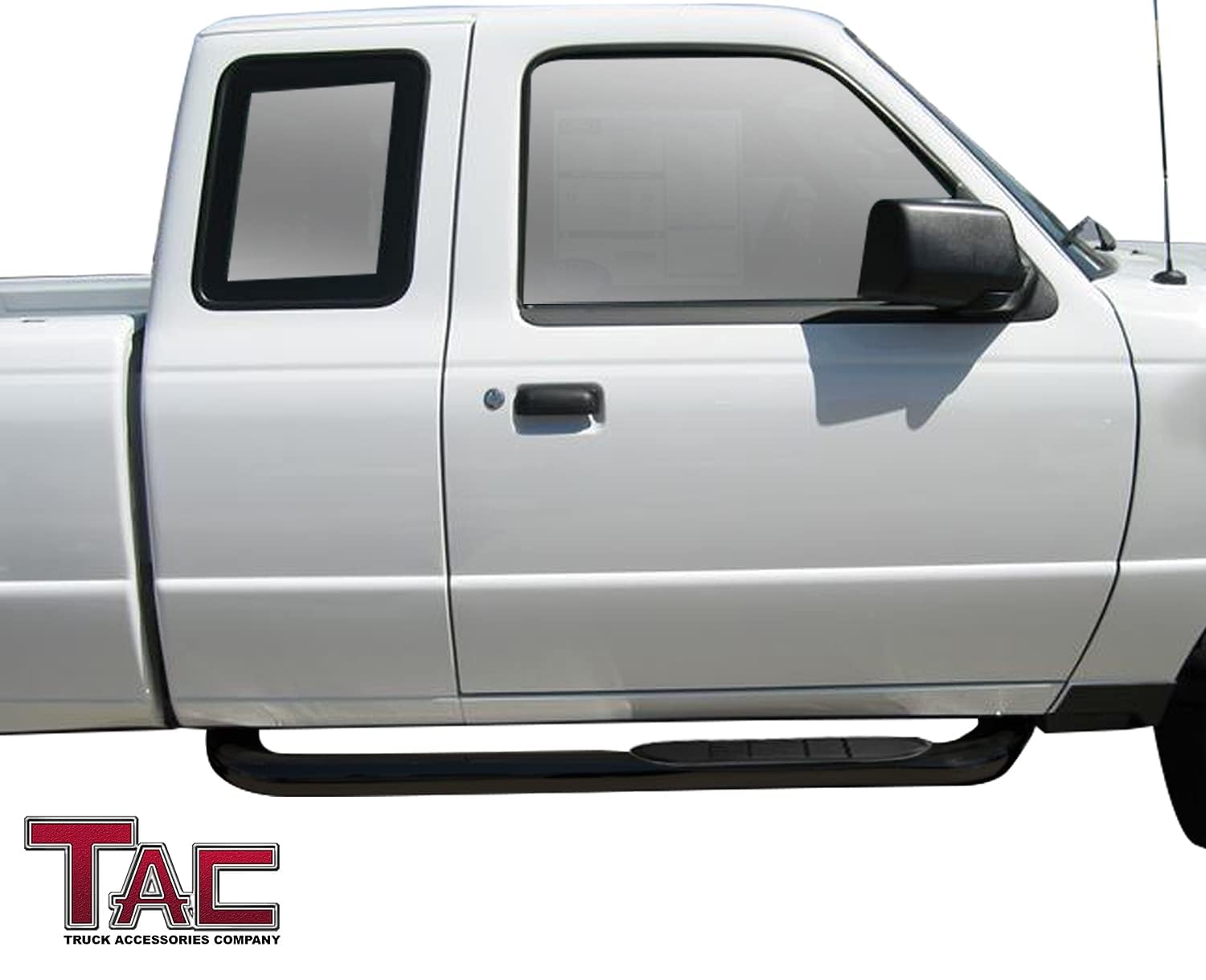 Ford Ranger Side Steps - Black Nerf Bars for 1998-2011 Models | Off-Road Running Boards