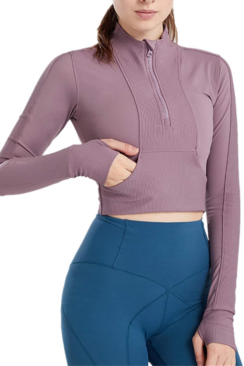 Women's Lightweight Stretchy Full Zip Athletic Jacket for Running, Workout & Outdoor Activities - Breathable Track Jacket for Gym, Yoga & Casual Wear