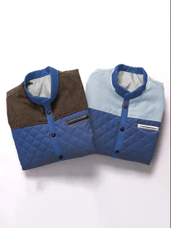 Men's Winter Jacket with Side Seam Pockets - Warm Insulated Coat for Outdoor Activities & Cold Weather