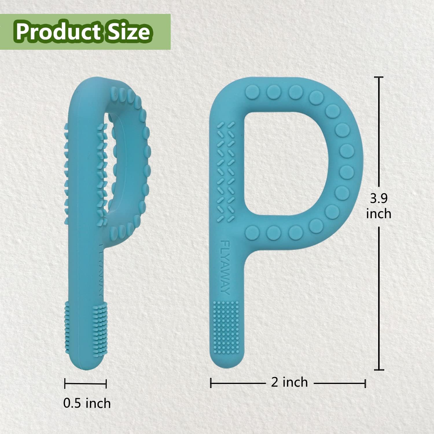 Sensory Chew Toys for Autistic Kids & Adults - 4 Pack P-Shaped Teething Toys for Babies 3-12 Months | BPA-Free Silicone Oral Motor Stimulation Necklaces | Perfect for Teething Relief, Anxiety & Sensory Processing Disorder