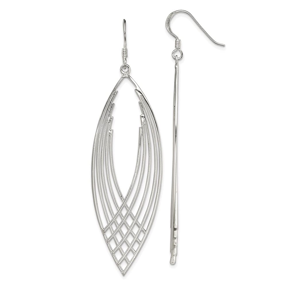 925 Sterling Silver Fancy Dangle Shepherd Hook Earrings for Women - Elegant Drop Earrings for Party, Wedding & Everyday Wear