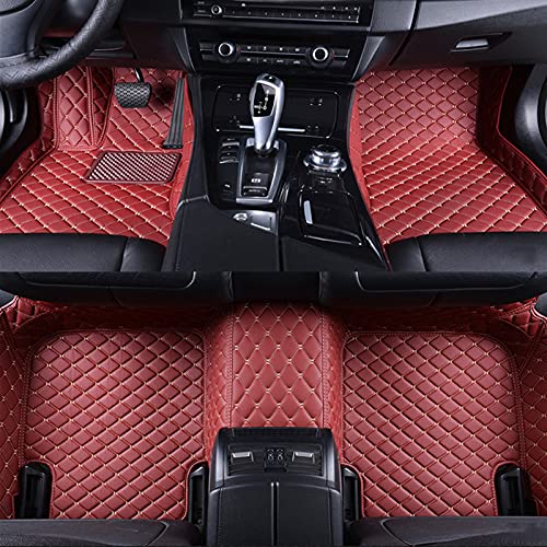 Premium Custom Luxury Car Floor Mats for SUV, Truck & Van - All Weather Protection, Perfect Fit for Most Vehicles (Wine Red) - Ideal for Road Trips, Daily Commutes & Family Adventures
