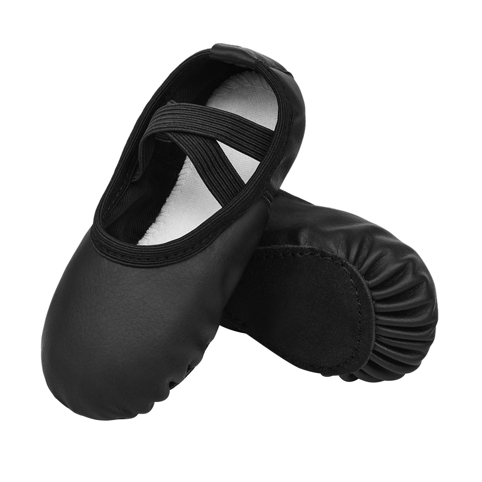 Stelle Girls & Boys Ballet Shoes - Soft Leather Dance Slippers for Toddlers, Little Kids & Big Kids - Perfect for Ballet Class, Dance Practice & Recitals