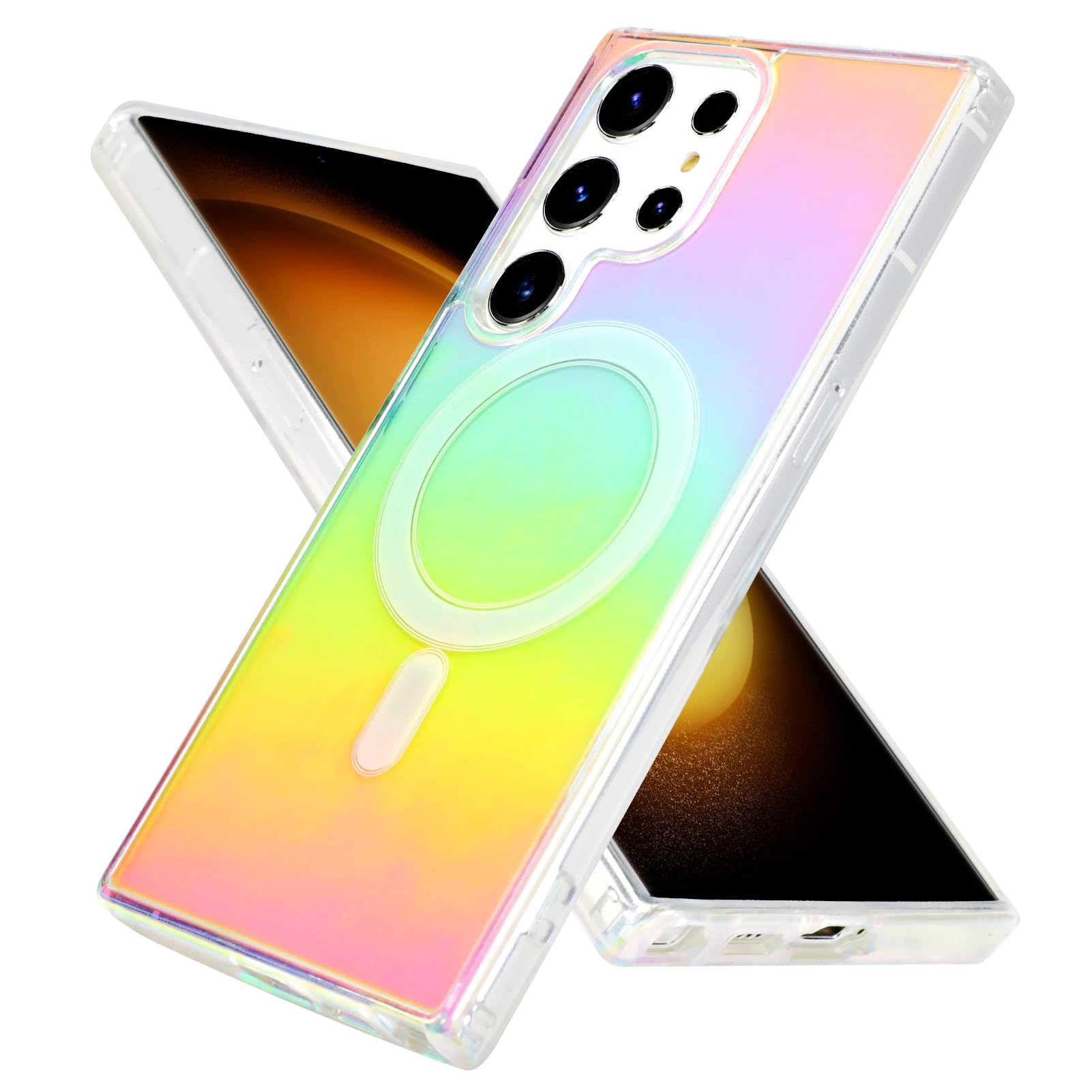 Magnetic Clear Protective Case for Samsung Galaxy S23 Ultra 6.8