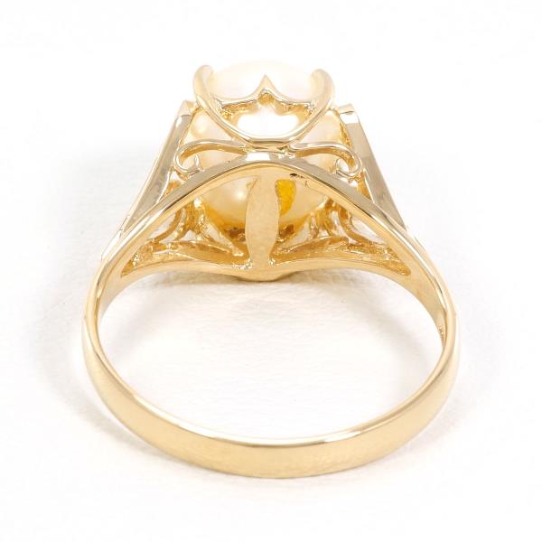 18K Yellow Gold Pearl Ring for Women - Elegant & Timeless Jewelry Gift for Her - Perfect for Weddings, Anniversaries & Special Occasions
