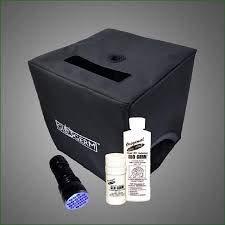 Glo Germ Detection Kit with UV Flashlight - Includes Glo Germ Gel, Powder, 21 LED UV Light & Folding Storage Box | Perfect for Hand Hygiene Training, Science Education & Infection Control in Schools, Hospitals & Workplaces